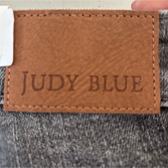NWT Judy Blue | Grey High Waist Tummy Control Release Hem Skinny Jeans 13 - Picture 14 of 14